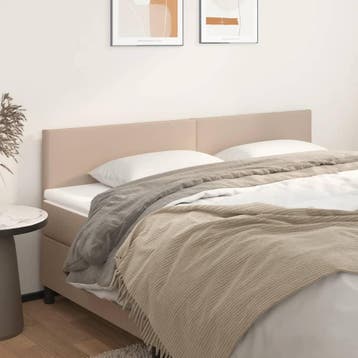 vidaXL Hoofdborden 200x5x78/88 cm kunstleer, Verzenden, Nieuw, Bruin, Overige materialen