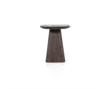 Bijzettafel Aron vierkant 40x40cm - bruin | Eleonora, Huis en Inrichting, Tafels | Bijzettafels, Ophalen of Verzenden, Nieuw