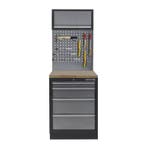 Werkplaatskast met vier laden, hardhouten werkblad +, Ophalen of Verzenden, Nieuw