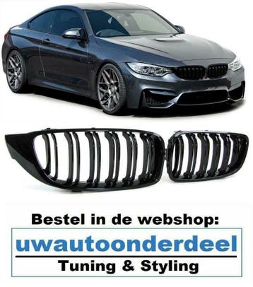 Bmw 4 Serie F32 F33 F36 F80 F82 M4 Grill Nieren Glans Zwart, Verzenden, Nieuw, BMW