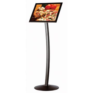 Menubord Triton Curved A4 Zwart - Portrait & Landscape, Nieuw in verpakking