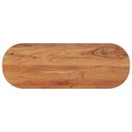 Ovaal Hout Tafelblad 140cm | Laatste Stuk!, Huis en Inrichting, 100 tot 150 cm, Nieuw, Natuurlijk, Tafelblad