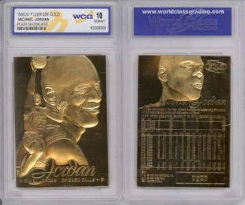 1996/97 Fleer 23KT Gold Michael Jordan Flair Showcase - WCG, Nieuw