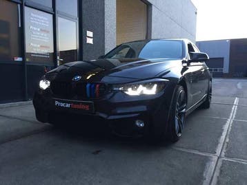 BMW 3-serie F30 F31 Bi-xenon LED DRL koplampen zwart, Verzenden, Nieuw, BMW