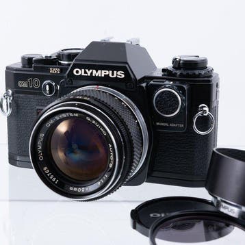 Olympus OM-10 Black + G.Zuiko Auto-S 1.4/50mm Single lens, Nieuw