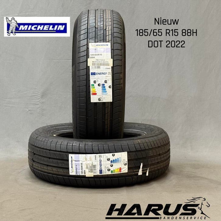 185/65/15 88H Michelin zomerbanden nieuw 2 stuks, Auto-onderdelen, Banden en Velgen, 15 inch, Erkend duurzaam, Zomerbanden, 185 mm