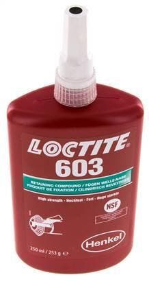 Loctite 603 Groene 250 Ml Voorgelockte Lijm, Verzenden, Nieuw