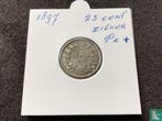 Nederland 25 cents 1897, Verzenden, 5 cent, Losse munt, Goud
