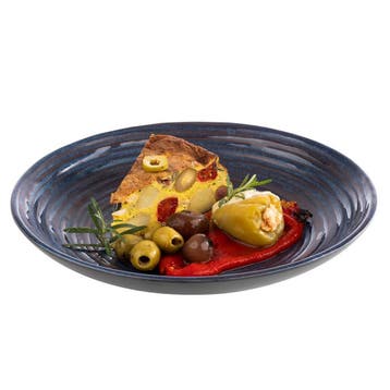 GGM Gastro | (6 stuks) diep bord - LOOPS - melamine - Ø255mm, Verzenden, Nieuw, Bord(en)
