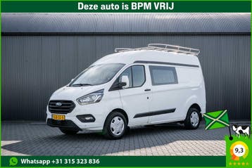 Ford Transit Custom 2.0 EcoBlue | L2H2 | Dubbele Cabine | Cr, Stof, Gebruikt, Wit, Verwarmde buitenspiegels