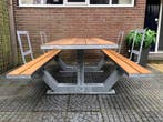 Tuintafel, Picknicktafel Anker, modern en tijdloos, Ophalen, Nieuw, Rechthoekig, Staal