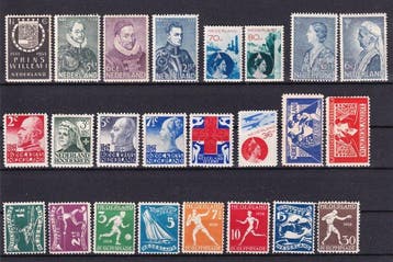 Nederland 1923/1934 - Ongebruikte vooroorlogse sets en, Postzegels en Munten, Postzegels | Nederland, Gestempeld