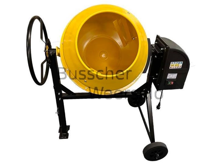 Betonmolen - 160 Liter - Geel - Niet gemonteerd -, Doe-het-zelf en Verbouw, Betonmolens, Nieuw, Ophalen of Verzenden