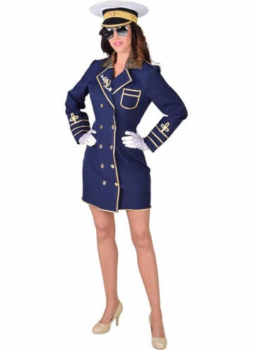 Kapitein jurk dames blauw, Ophalen of Verzenden, Nieuw