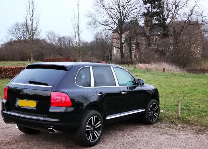 Porsche Cayenne 3.2-V6-250pk Zwart+APK / Zeldzame Handbak !!, Auto's, Porsche, Geïmporteerd, Onderhoudsboekje, Te koop, Handgeschakeld