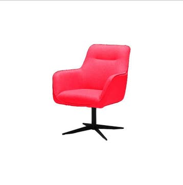 Draaifauteuil Rex - fauteuils - Rood, Nieuw, Rood, Stof