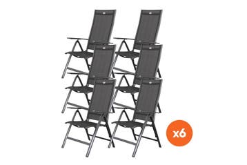 Set van 6 - Hartman verstelbare aluminium tuinstoel Roma, Verzenden, Nieuw, Overige materialen
