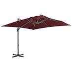 vidaXL Zweefparasol met aluminium paal 400x300 cm, Tuin en Terras, Parasols, Verzenden, Nieuw, Meer dan 4 meter, Zweefparasol