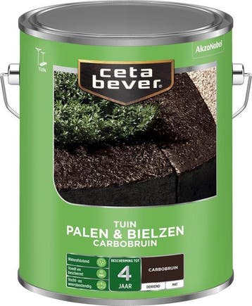 Ceta Bever Tuinbeits Palen & Bielzen Beits Carbobruin, Bruin, Nieuw, Beits, Verzenden