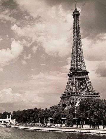 Jean Ribiere (1922 - 1989) - La Tour Eiffel et la Seine -