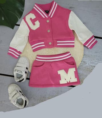 Baby meisjes 2 delig bomber setje Roze, Kinderen en Baby's, Babykleding | Baby-kledingpakketten, Verzenden, Nieuw, Overige maten