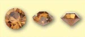 Doosje met 6 stuks Jewelry Stones (M.C. Chaton) 6mm Amber..., Ophalen of Verzenden, Nieuw, Overige typen