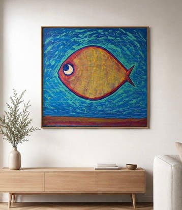 Denis Kuvayev (1971) - Goldfish on the golden bottom - XL