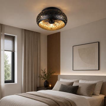 Plafondventilator + Lamp en Afstandsbediening - Webshop, Verzenden, Ventilator met afstandsbediening, Nieuw, Plafondventilator