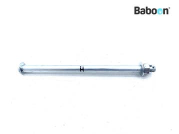 Achterwiel As Kawasaki Z 300 2013-2017 (Z300 Z300A-B), Verzenden, Gebruikt
