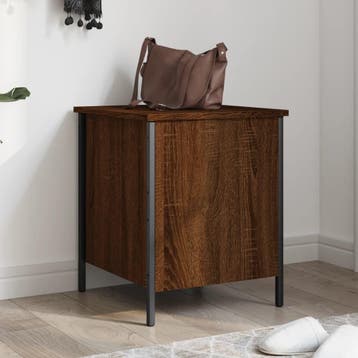 vidaXL Opbergbankje 40x42,5x50 cm bewerkt hout bruin, Verzenden, Nieuw