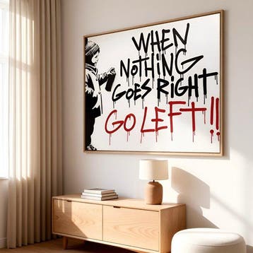STRINK - GO LEFT - 60 x 80 cm