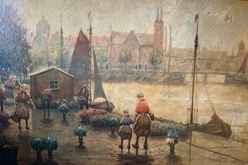 Oskar Koch (1886- 1914) - Kanalszene Amsterdam