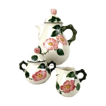Villeroy en Boch - Wild-Rose - Koffiepot, suikerpot, melkkan, Ophalen of Verzenden, Nieuw