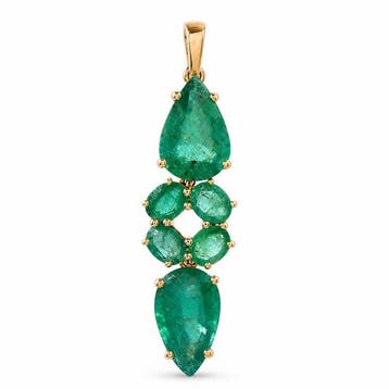 Zonder minimumprijs - Hanger - 14 karaat Geel goud - 4.70ct.