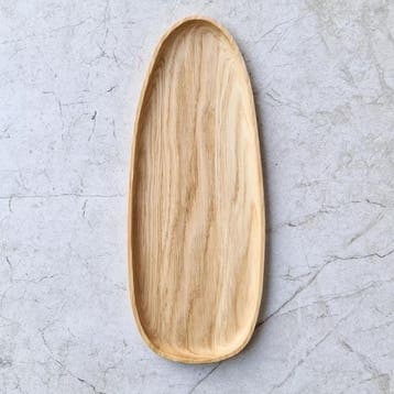 HOCHO Eiken Houten Dienblad – 350x140x15 mm – Hardwax Be, Ophalen of Verzenden, Nieuw