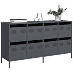 vidaXL Dressoir 135x39x73,5 cm koudgewalst staal, Verzenden, Nieuw, Metaal