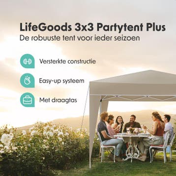2dekans | LifeGoods Partytent - Easy Up - Opvouwbaar -, Ophalen of Verzenden, Zo goed als nieuw