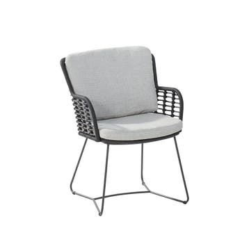 4 Seasons Outdoor Fabrice lounge dining stoel - donker grijs, Verzenden, Nieuw