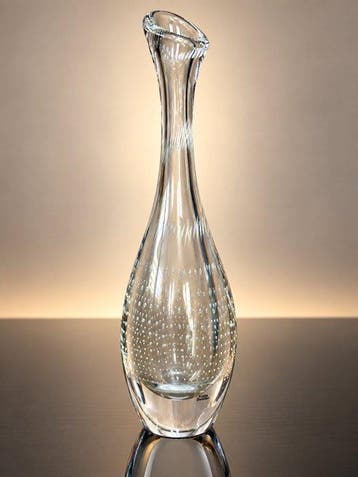 Kosta Boda - Vicke Lindstrand - Vaas - Glas - Gesigneerd