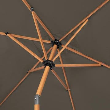 2dekans | VONROC Premium Stokparasol Rapallo 200x300cm -, Ophalen of Verzenden, Zo goed als nieuw