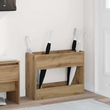 vidaXL Paraplu Standaard Artisan Eiken 65 x 24 x 50 cm, Verzenden, Nieuw