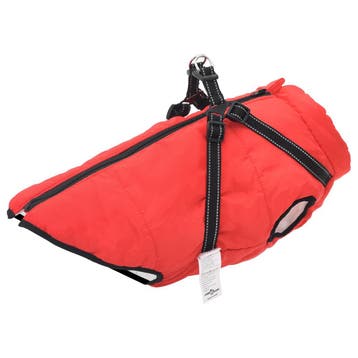 vidaXL Hondenjas Rood L52 Fleece en polyester, Dieren en Toebehoren, Honden-accessoires, Verzenden, Nieuw