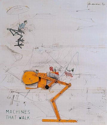 Panamarenko - MACHINES THAT WALK - Jaren 1980