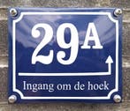 Huisnummer met naam en pijl 14x12 cm, Verzenden, Nieuw
