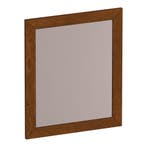 Brauer Citrine Spiegel - 60 cm - Rechthoekig - Lamellen -, Ophalen of Verzenden, Nieuw