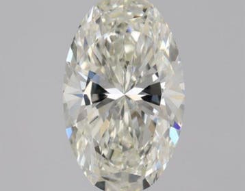 1 pcs Diamant (Natuurlijk) - 0.50 ct - Ovaal - I - IF -, Nieuw