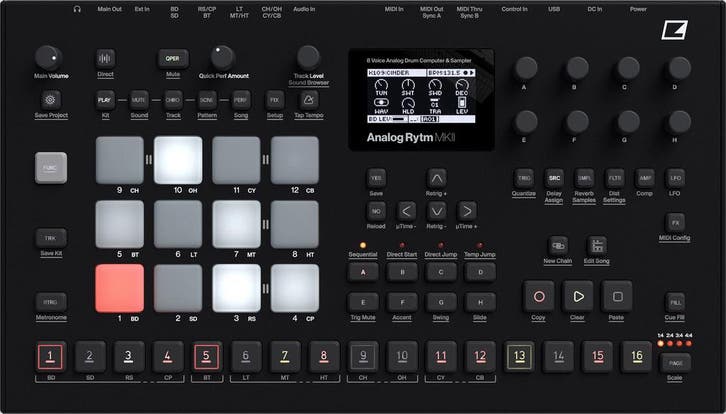 Elektron Analog Rytm mkII black, Muziek en Instrumenten, Drumcomputers, Nieuw, Ophalen of Verzenden