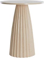 2dekans | Light & Living Bijzettafel Veglia - Zand - Ø45cm -, Ophalen of Verzenden, Zo goed als nieuw