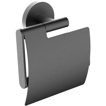 Wiesbaden Alonzo Toiletrolhouder met Klep - Gunmetal, Huis en Inrichting, Badkamer | Badtextiel en Accessoires, Ophalen of Verzenden