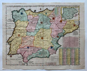 Spanje - Portugal; H. Chatelain - Carte historique et, Nieuw